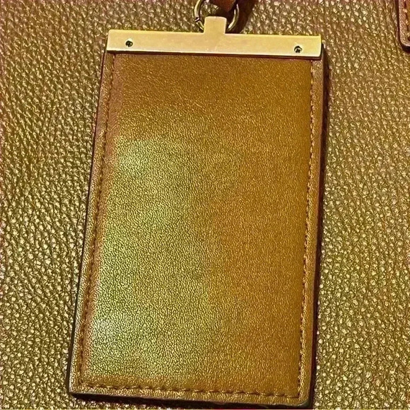 Aldo Womens Tote Bag with Gold Hardware Brown - Picture 11 of 12